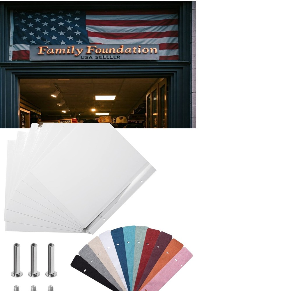 Acid-Free Refill Pages for Scrapbook & Photo Album - 20 Self-Adhesive Sheets-image