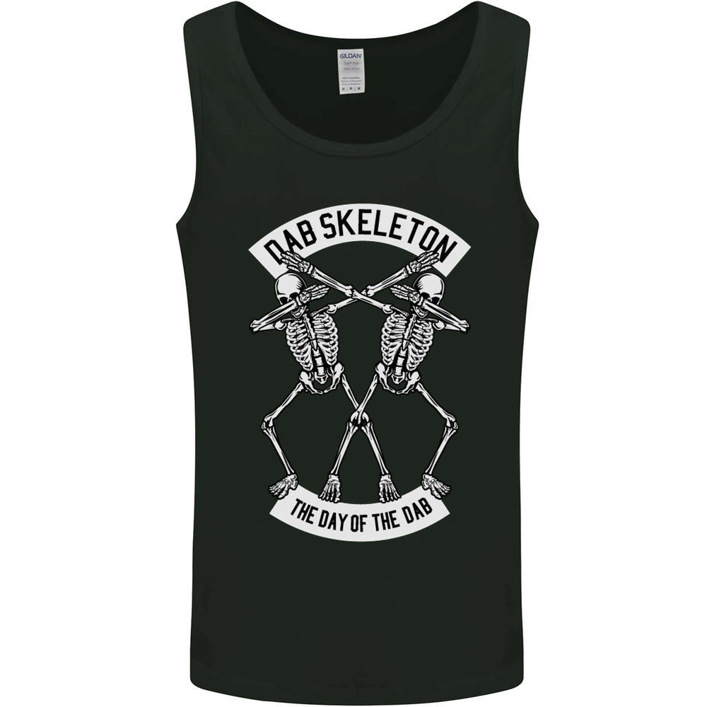 Dab Skeleton Day of the Dead Mens Vest Tank Top