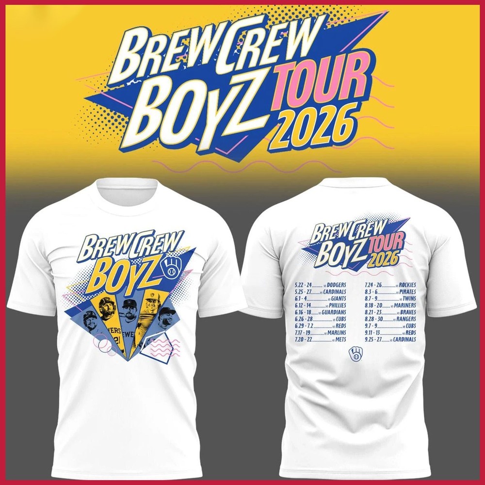 Milwaukee Brewer$ Brew Crew Boyz Tour 2026 Unisex T-Shirt Remake For Fans