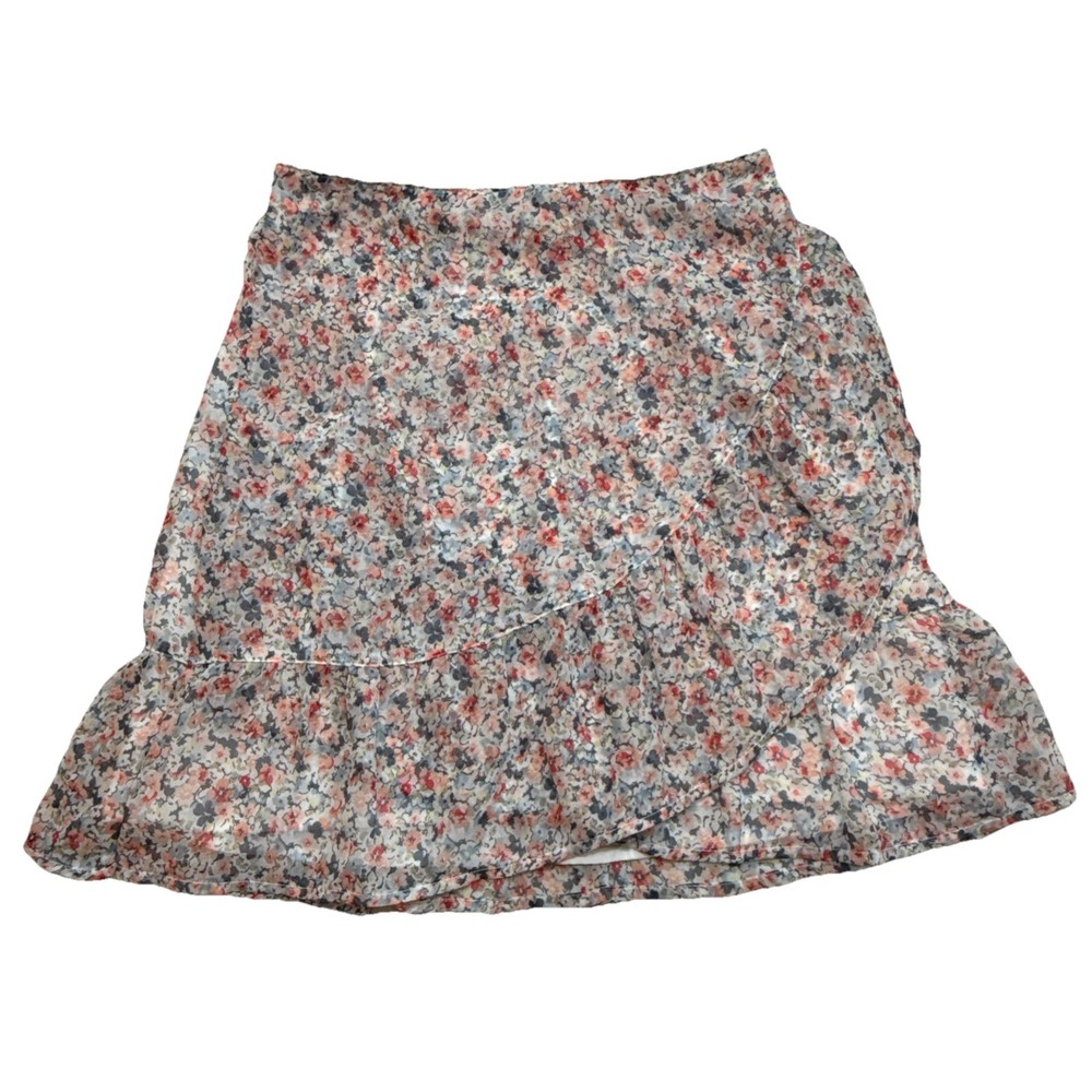 Abercrombie & Fitch Women Skirt XS Floral Wrap Ruffle Mini