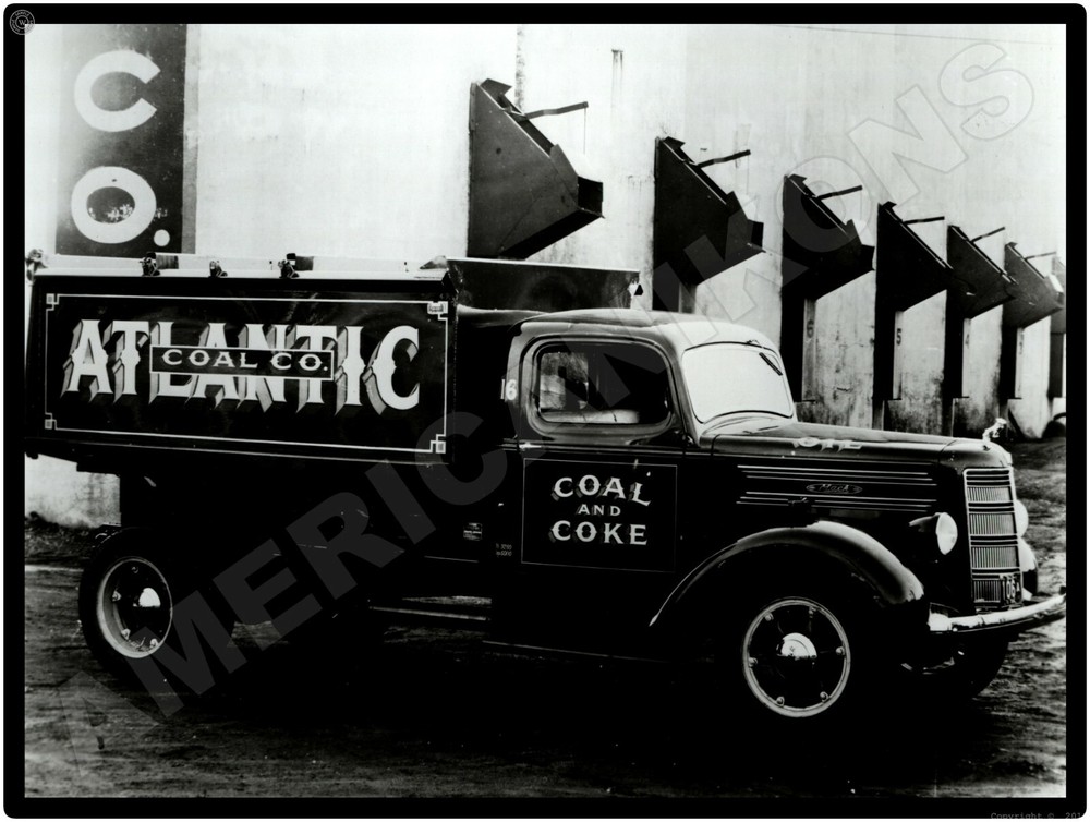 Mack Trucks New Metal Sign: 1939 Model EE Atlantic Coal Company Truck