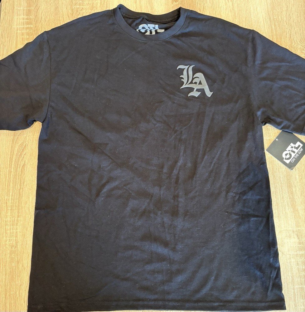 On The Low OTL Men’s Black LA City Of Dreams Graphic T Shirt Size L
