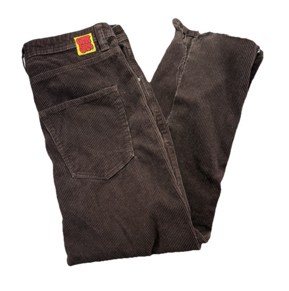 Empyre Corduroy Pants Men's 34 Brown Y2K Baggy Straight Skater Loose Zumiez