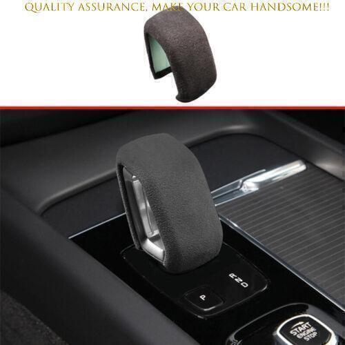 For Volvo XC60 2022-2024 Black Alcantara Center Console Gear Shift Knob Trim 1PC