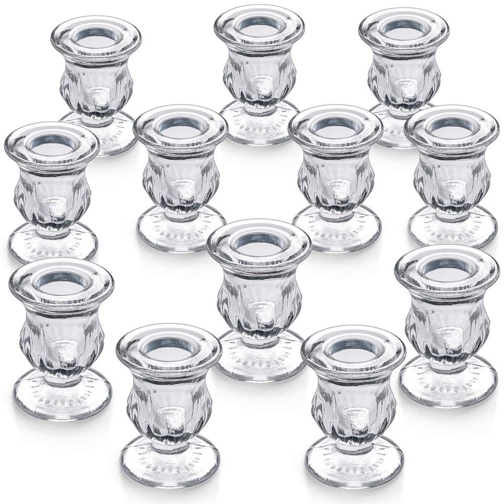 Letine Candlestick Holders Set of 12-2.5