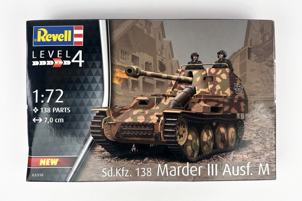 Revell 03316 Sd.Kfz. 138 Marder III Ausf. M 1/72 Scale Plastic Model Kit
