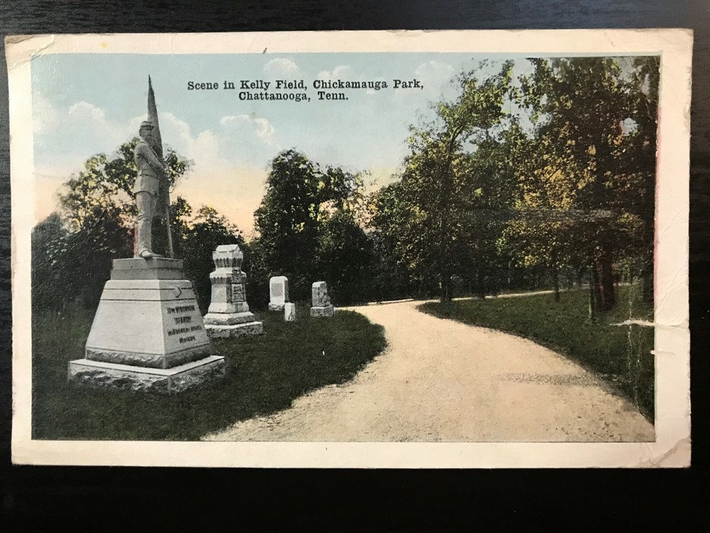 Vintage Postcard 1917 Kelly Field, Chickamauga Park, Chattanooga TN