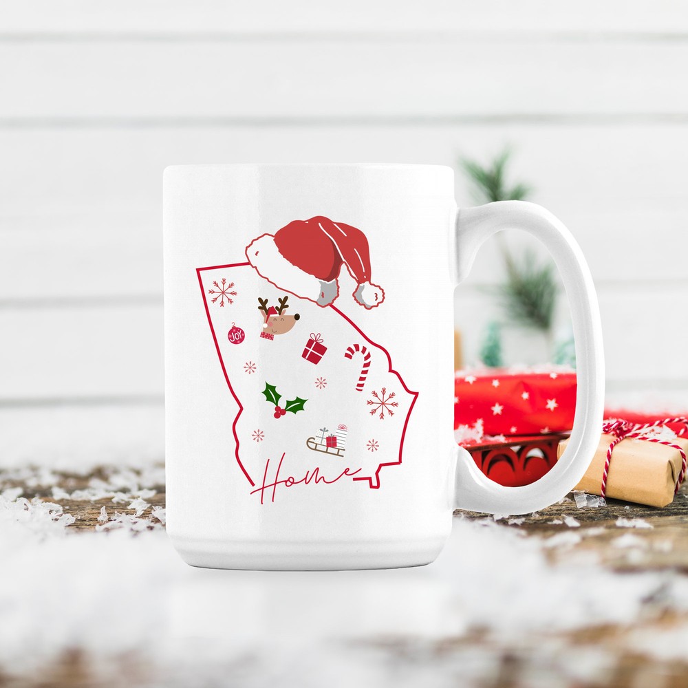 Georgia Christmas Mug - Fun Xmas Gift for Holiday Lovers  