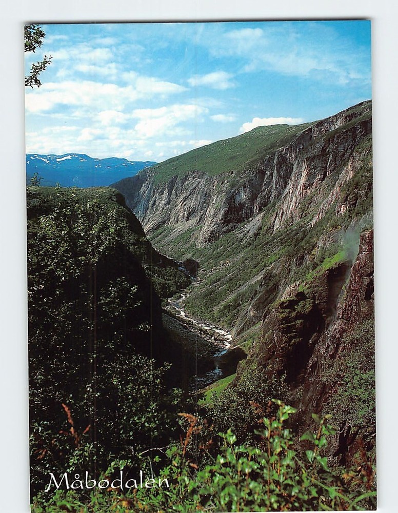Postcard Utsikt Fra Fossli Hotel Måbødalen Eidfjord Norway