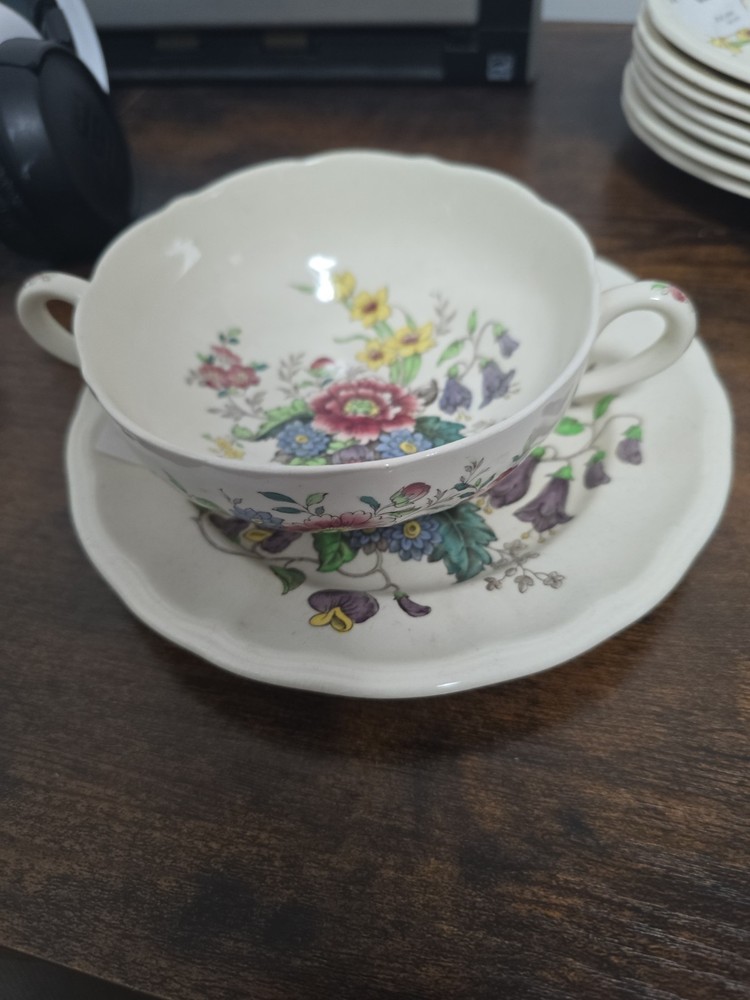 COPELAND RAEBURN SPODE Great Britain Bowl And Plate Set Two-piece