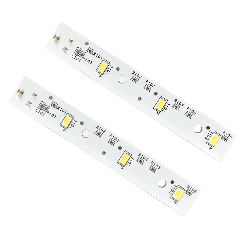 2pcs WR55X26671 Refrigerator LED Light Board for GE Machine Bulb Upgrade.