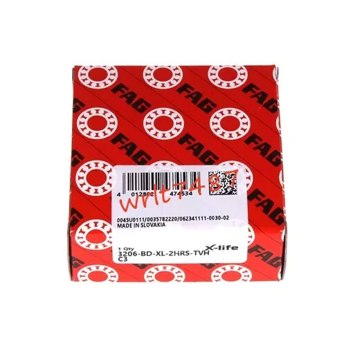 NEW FAG 3206-BD-XL-2HRS-TVH-C3 double row angular contact ball bearing 1PCS #NN