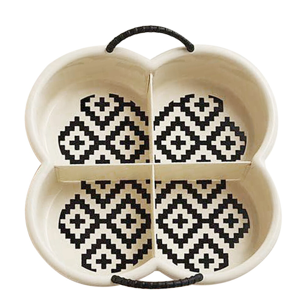 Snack Storage Tray with Removable Dividers for Food Candy or Serving  