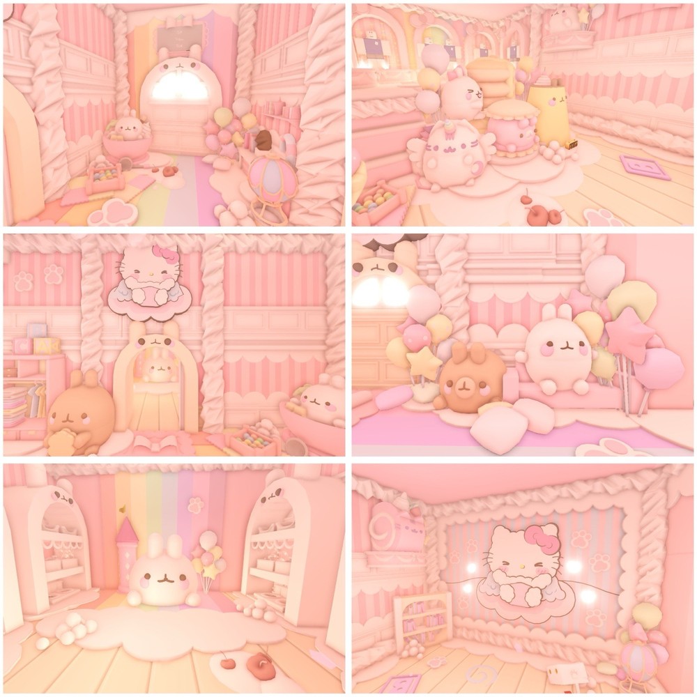 🌸🐇🐈 Hello Kitty Pusheen Molang Pastel Cute Preppy Adopt Me House Home🐈🐇🌸