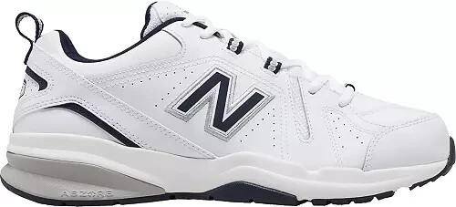 New Balance 608 v5 White Navy Men's Casual Comfort Training Shoes