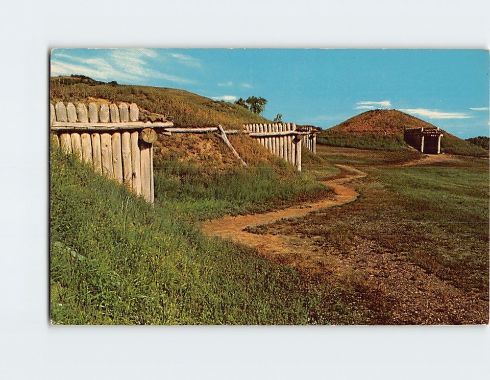 Postcard Fort Lincoln State Park Mandan North Dakota USA