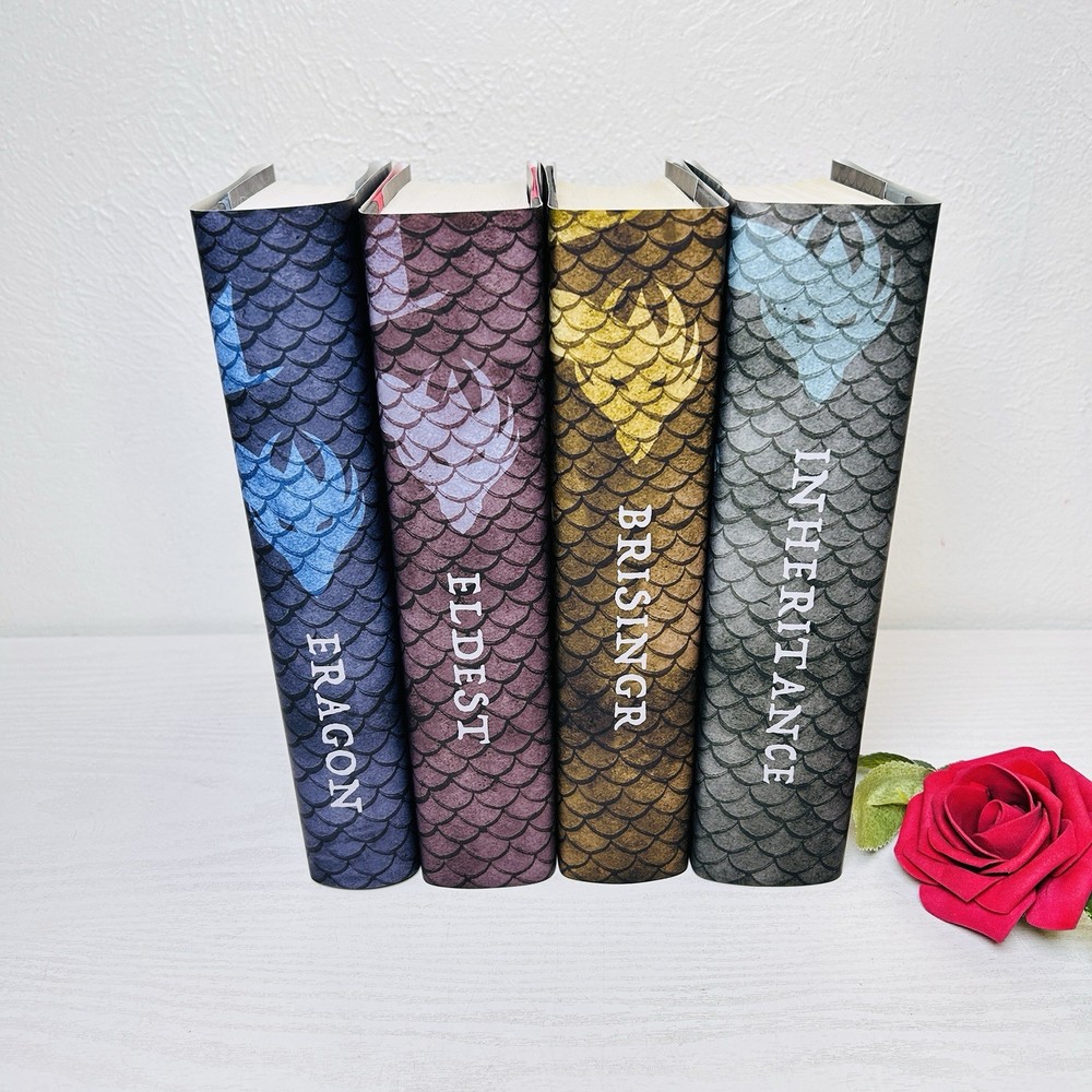 Juniper DJ Eragon Inheritance Cycle Complete Series Paolini SIGNED Hardcovers