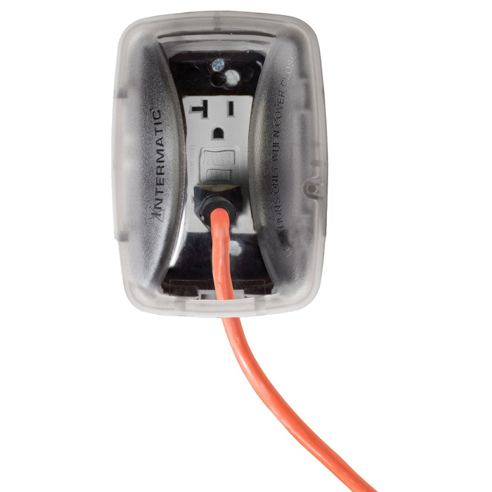 Intermatic WP3100C Weatherproof Electrical Outlet Cover - Standard Duty, grey