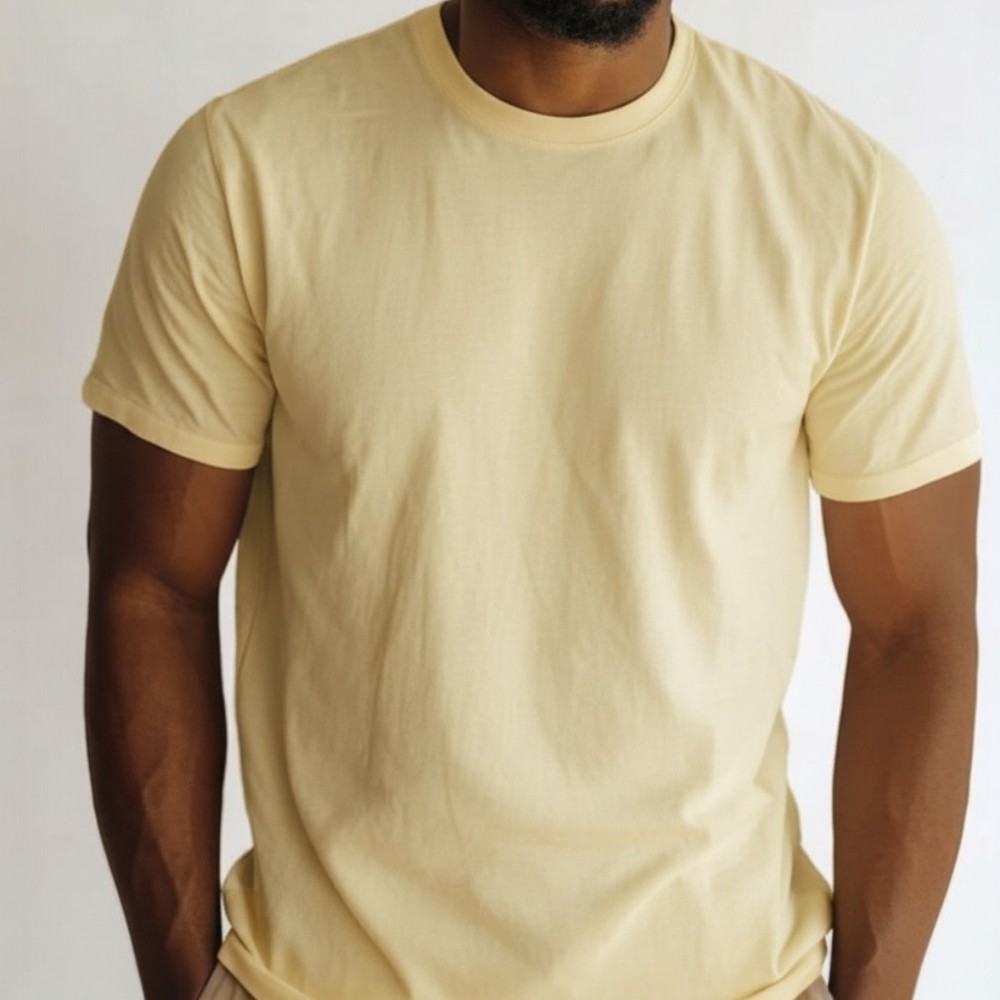 XXL TALL • Sonoma, Men's Yellow Short Sleeve T-shirt Crewneck Tee Casual Comfort