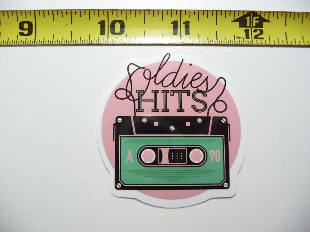 Vintage Music Cassette Sticker for Band Fans