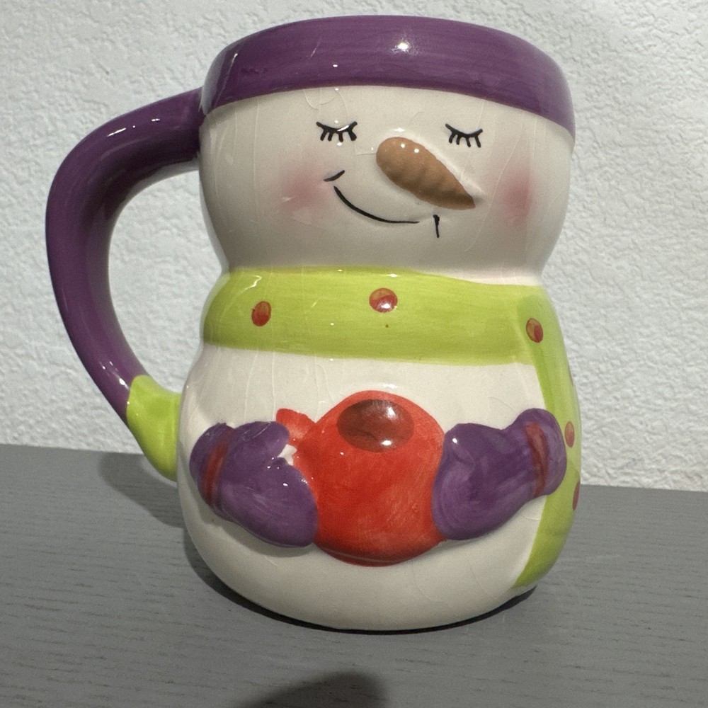 Bay Island Snowman Coffee Cup Hot Cocoa Mug Ceramic 4