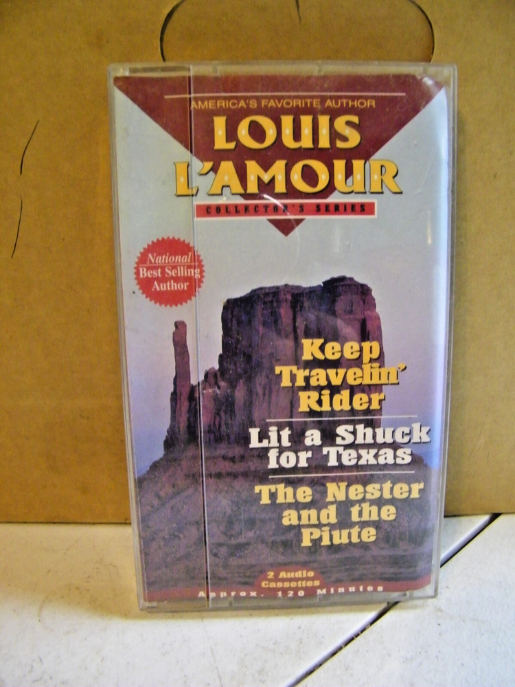 Louis L'Amour Riding Keep Travelin' Rider  Cassette Tape Audiobook