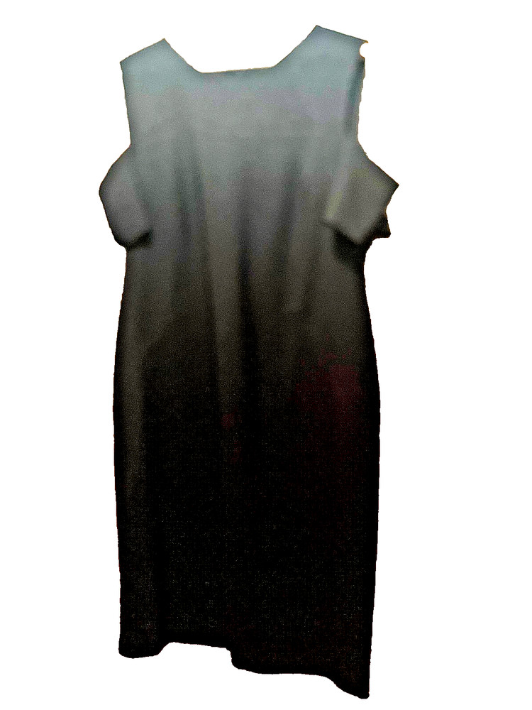 Chicos Black Cold Shoulder Dress Size 16 (2.5) Women’s Short Sleeve Shift Lined