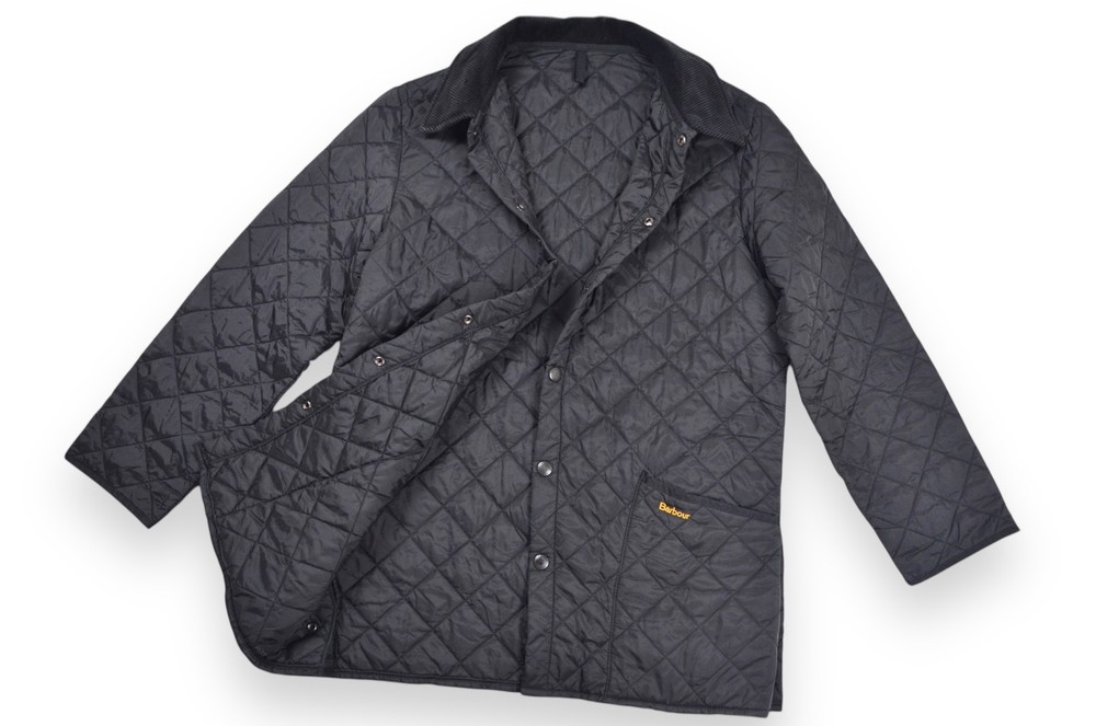 Men's Barbour Liddesdale Quilted Jacket Black England Size L