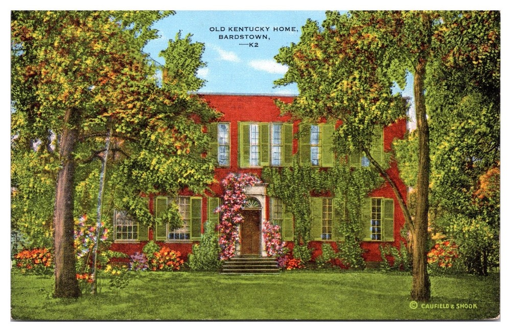 Old Kentucky Home Bardstown KY Postcard Stephen Foster E. C. Kropp