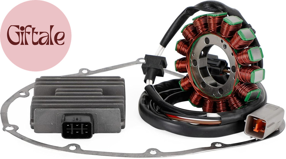 Magneto Coil Stator + Voltage Regulator + Gasket Assy Fit for Kawasaki VN900 Cla