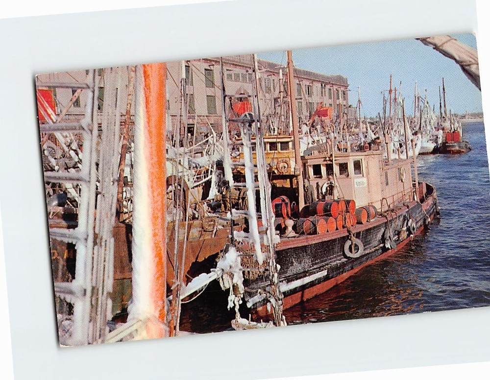 Postcard First Pier In Winter Boston Massachusetts USA