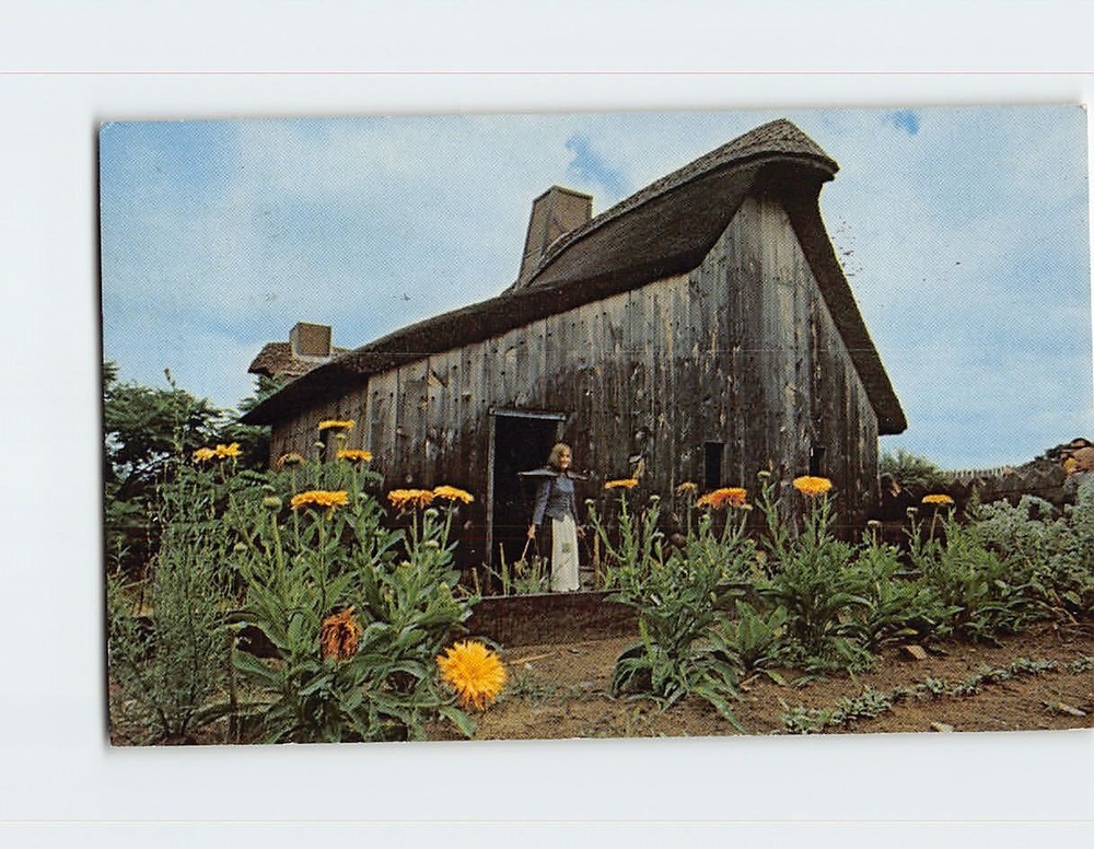 Postcard Plimoth Plantation Plymouth Massachusetts USA