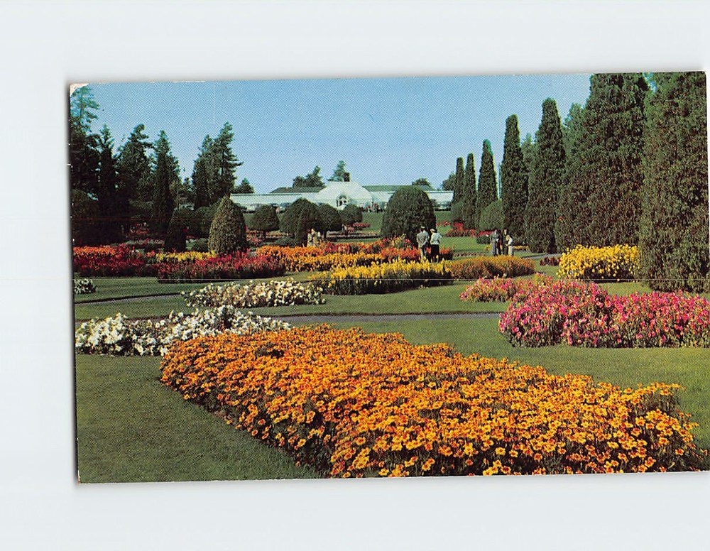 Postcard Duncan Gardens Manito Park Spokane Washington USA