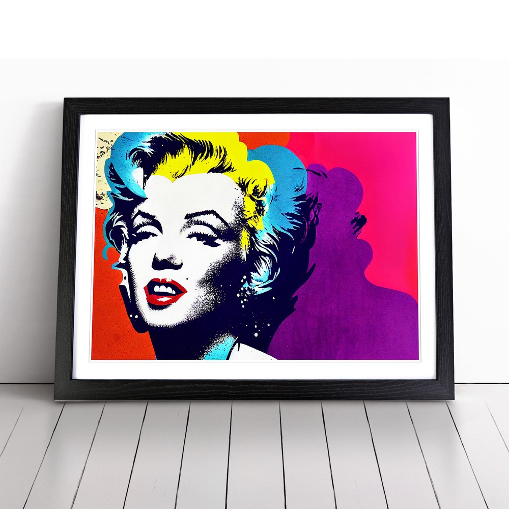 Pop Art Marilyn Monroe Vol.4 Abstract Wall Art Print Framed Picture Poster