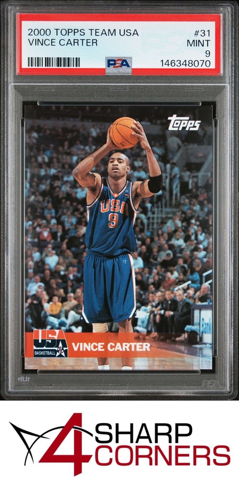2000 Topps Team Usa Basketball #31 Vince Carter Hof Pop 1 Psa 94SC breaks auction records weekly! Consign today!