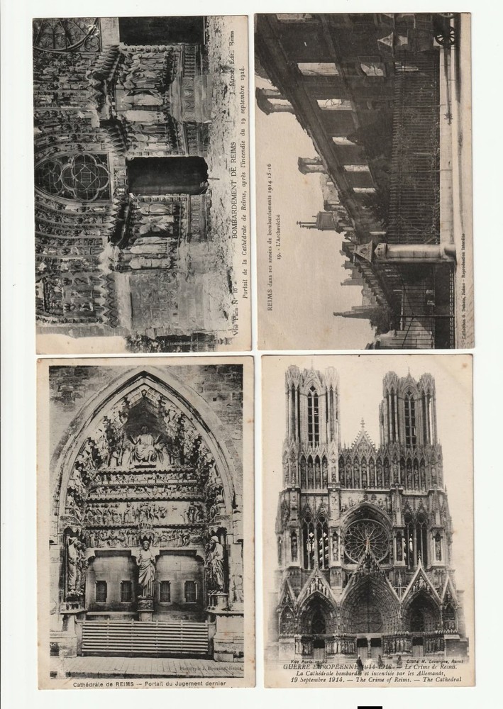 5 Antique French Postcards WWI WAR  1914 - 1917