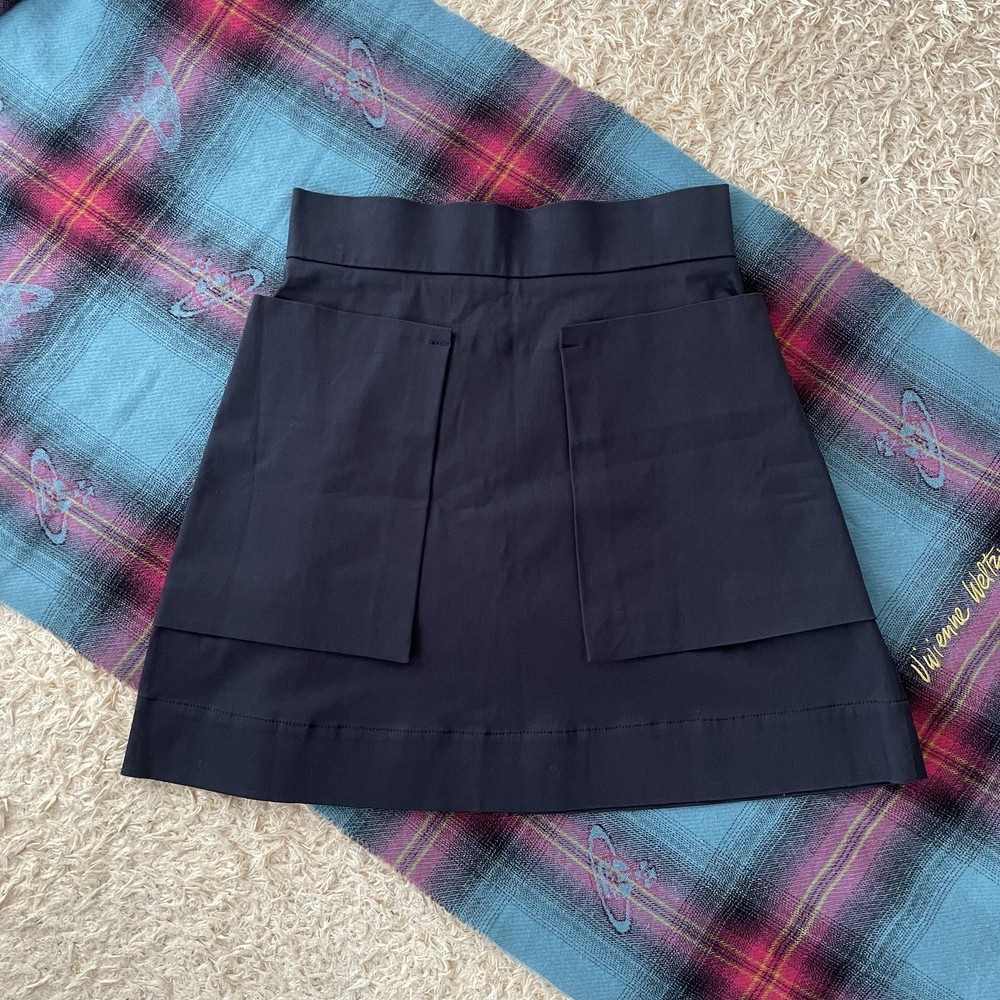 Vivienne Westwood Anglomania Dark Navy mini skirt 3D Pocket