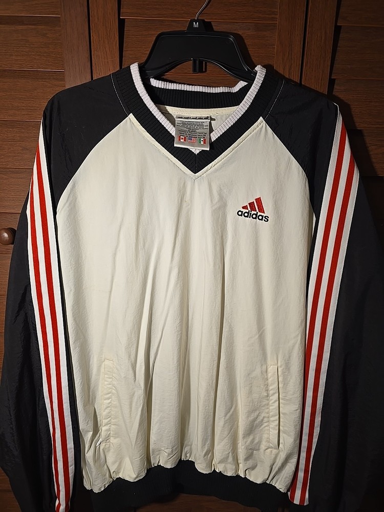 Vintage Adidas Pullover Windbreaker Light Jacket Size Medium