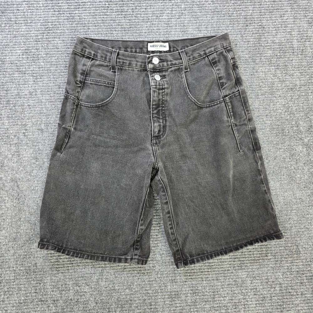 Guess Shorts Mens 32 Gray Denim Vintage 90s USA Cotton