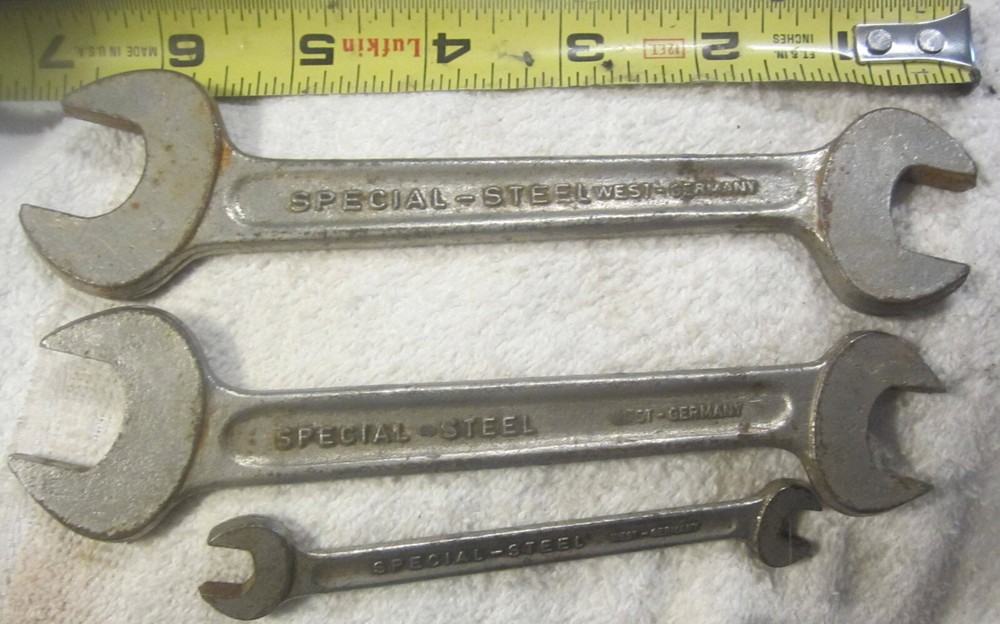 3 auto wrenches,West Germany,special steel VTG,3/4