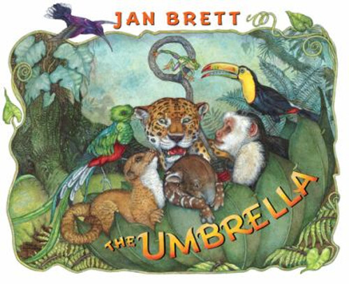 Jan Brett The Umbrella Hardcover Children's Book
