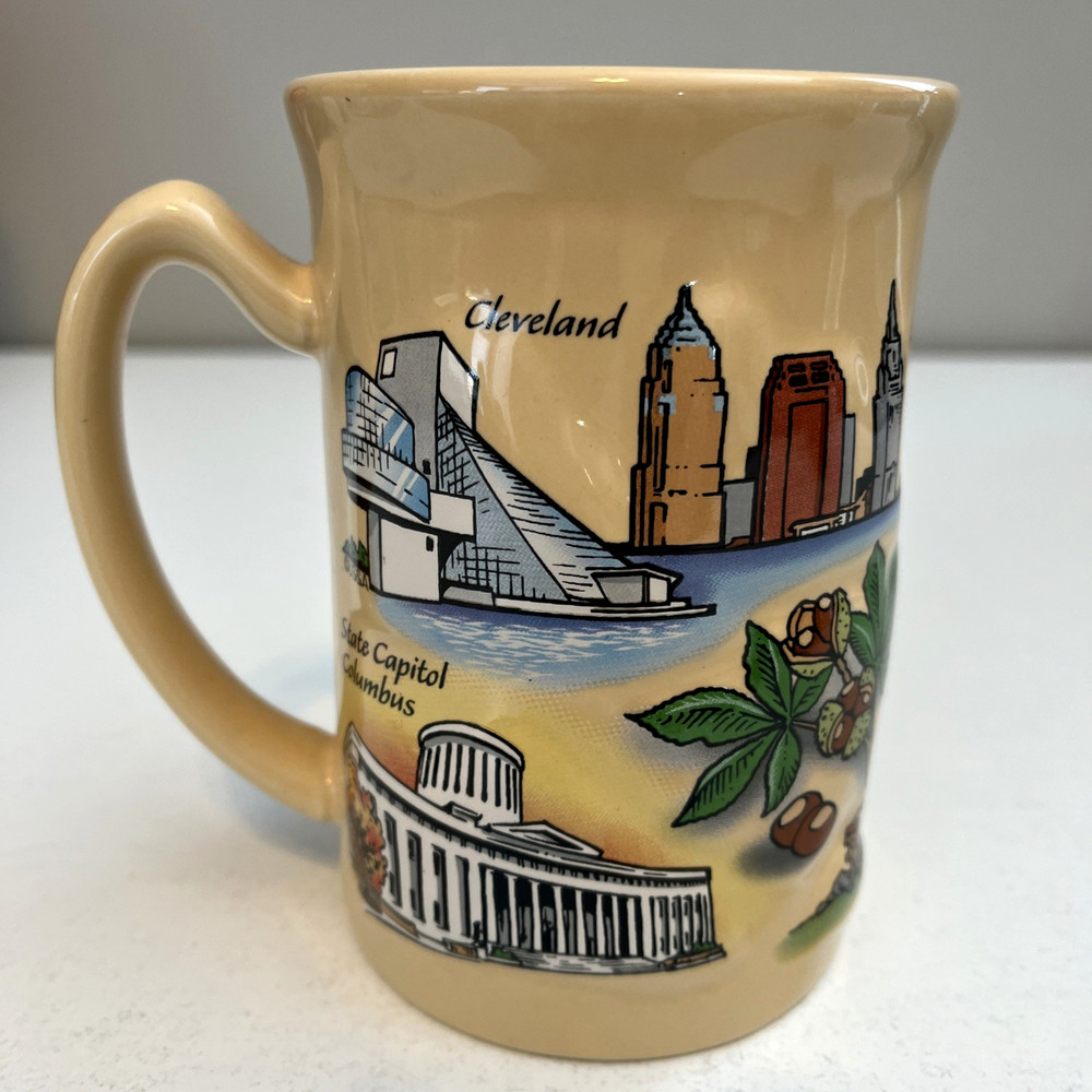 Ohio The Buckeye State Ceramic Coffee Mug