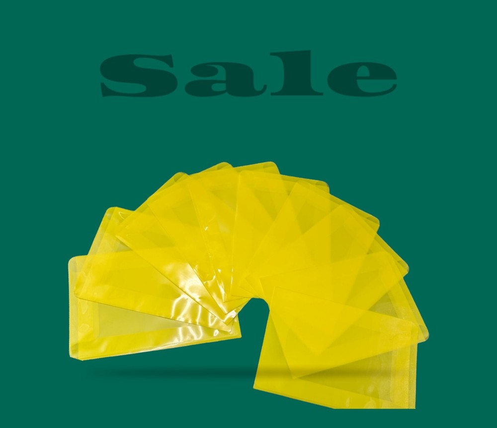 10 Pack Yellow Comic Book Window Bag For Signature Series