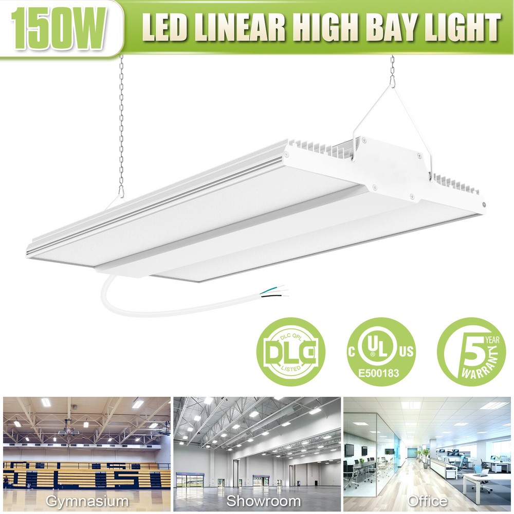 150W LED Linear High Bay Shop Light Commercial Warehouse Workshop Lamp 22500LM