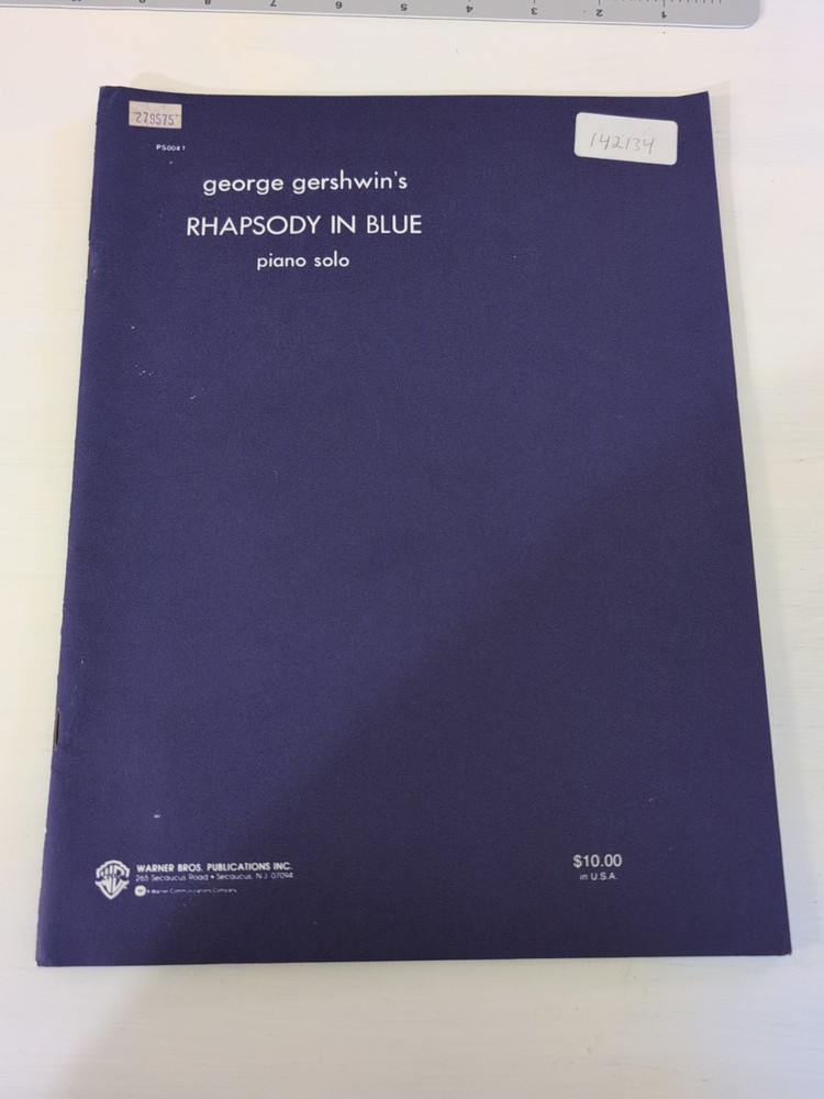 George Gershwin's Rhapsody In Blue Piano Solo Dedicated To Paul Whitman
