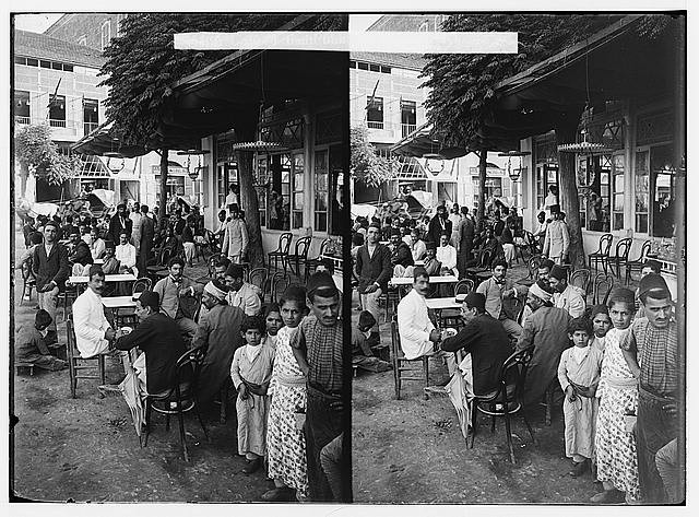Cafe at the public garden,Beirut,Lebanon,Paris of the East,American Colony