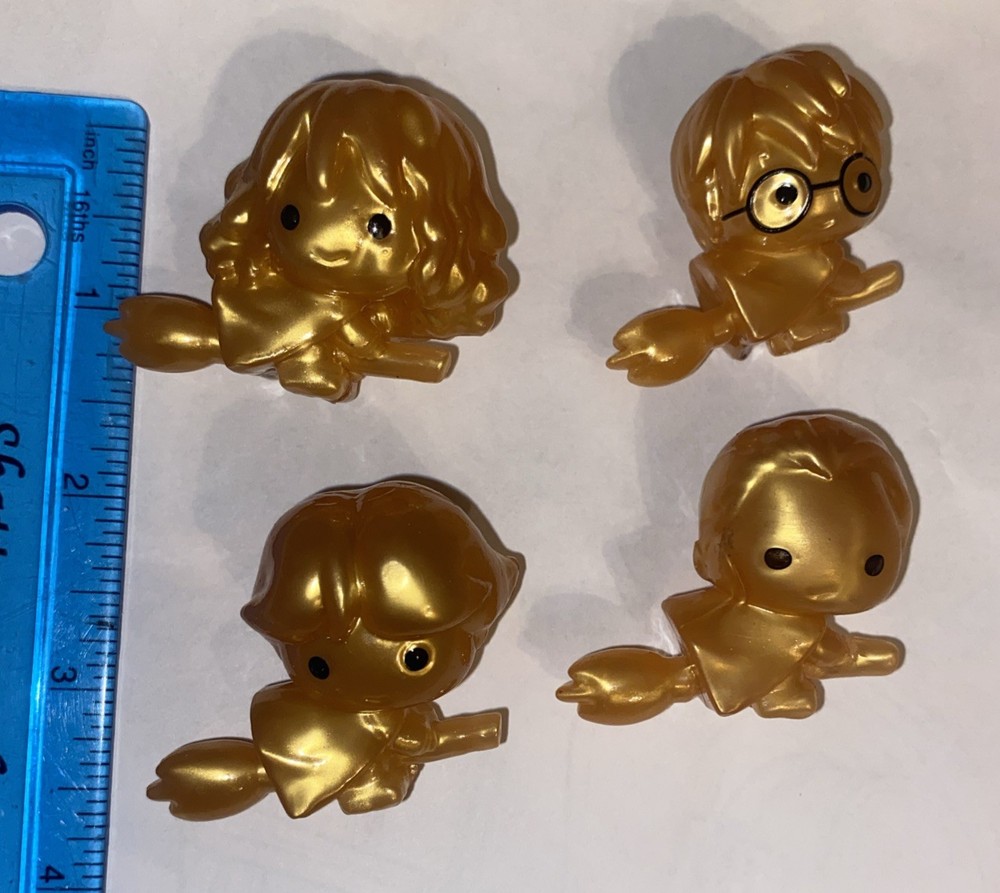 Harry Potter OOSHIES Pencil Toppers Lot Of 4 Includes All Rare Gold Collectibles
