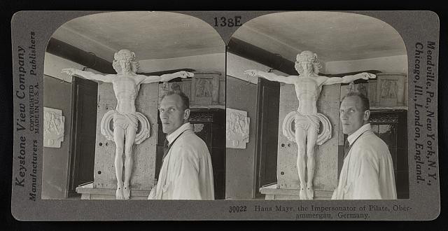 Photo:Hans Mayr,the impersonator of Pilate,Oberammergau,Germany
