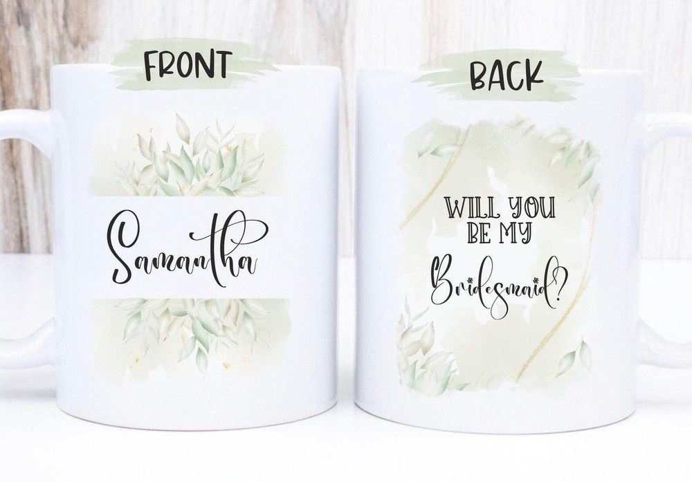 Will You Be My Bridesmaid Personalized Bridesmaid Mug Custom Bridesmaid Gift