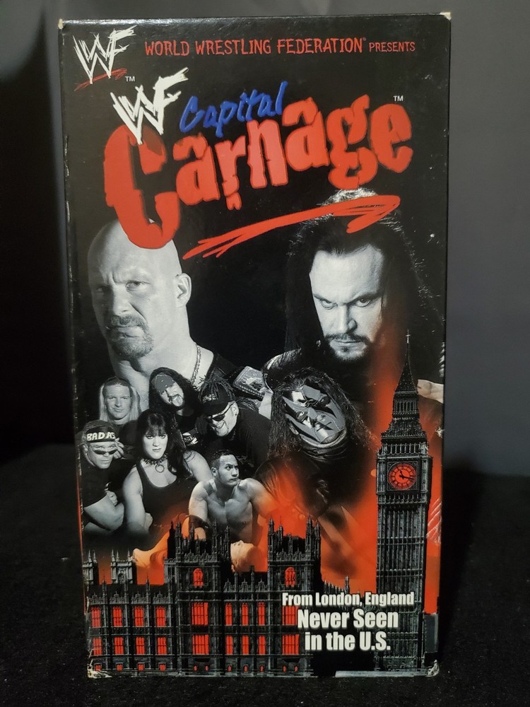 WWF Capital Carnage (VHS 1998) Wrestling Undertaker Stone Cold Steve Austin OOP